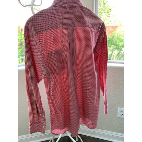 New 2004 Old Stock Tommy Hilfiger Mens Red Plaid Button Shirt M 2-Ply VTG 8882 - Picture 11 of 11